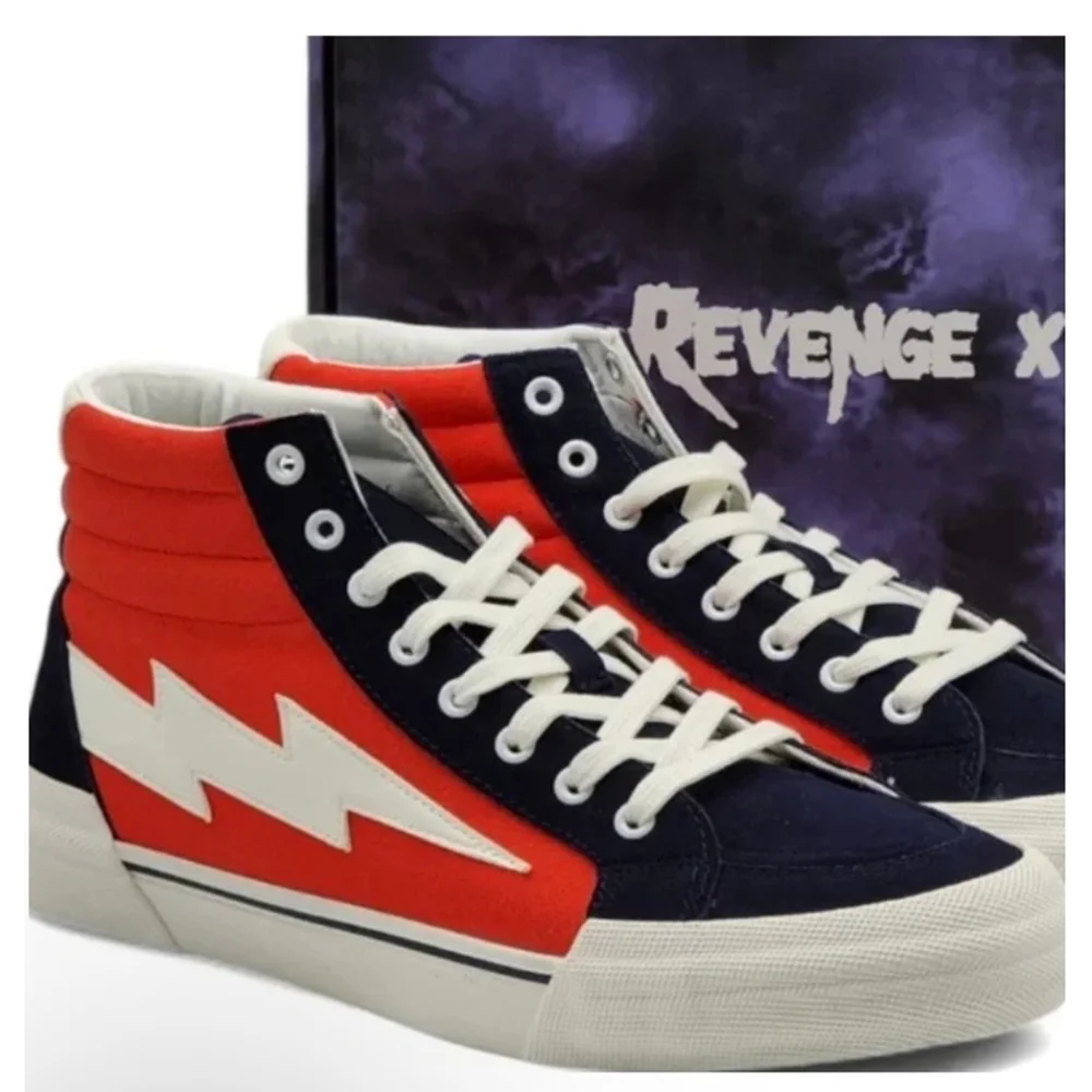 Revenge x Storm Sneakers, Red & Navy, Size 10